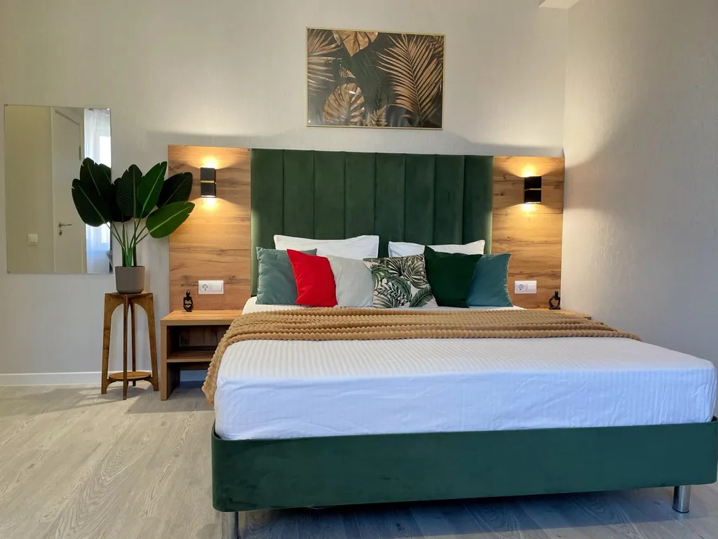 Апартаменты с видом на горы в 3 минутах до пляжа