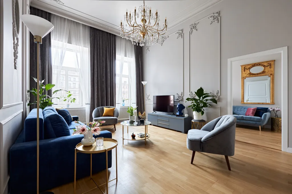 Квартира Квартира Апартамент у Невского с видом на Фонтанку — Санкт-Петербург