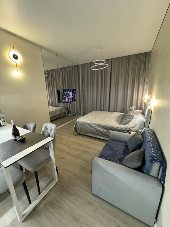 Уютная студия с видом на горы