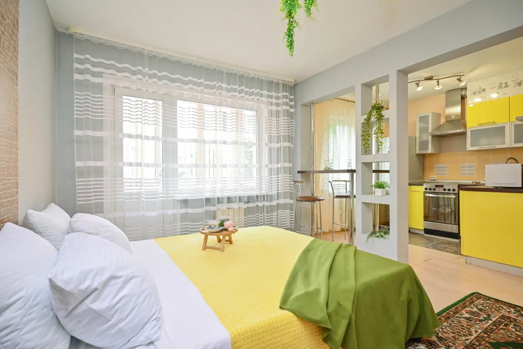 Квартира Комфортная 1-комнатная квартира Предмостной для 4-х гостей — Красноярск