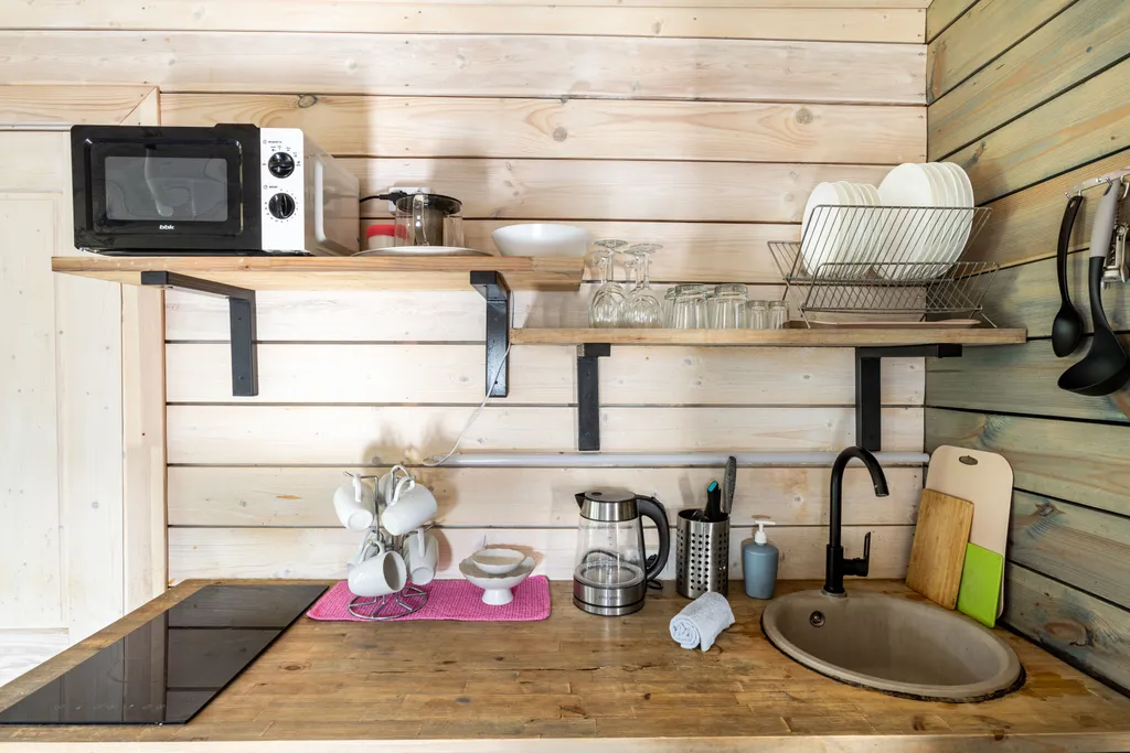 Коттедж на 6 гостей с 2-мя спальнями и кухней-гостиной