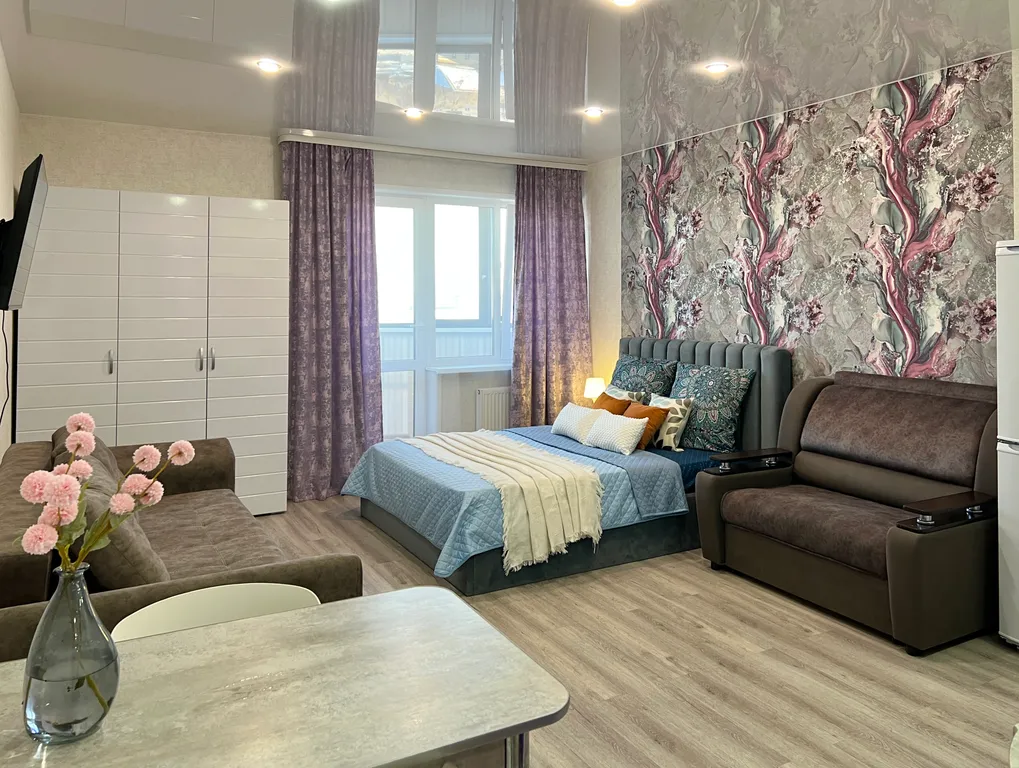 Студия в центре с видом на город, не берем оплату за финальную уборку