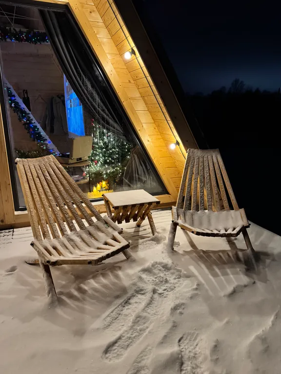 Уютный домик A-frame