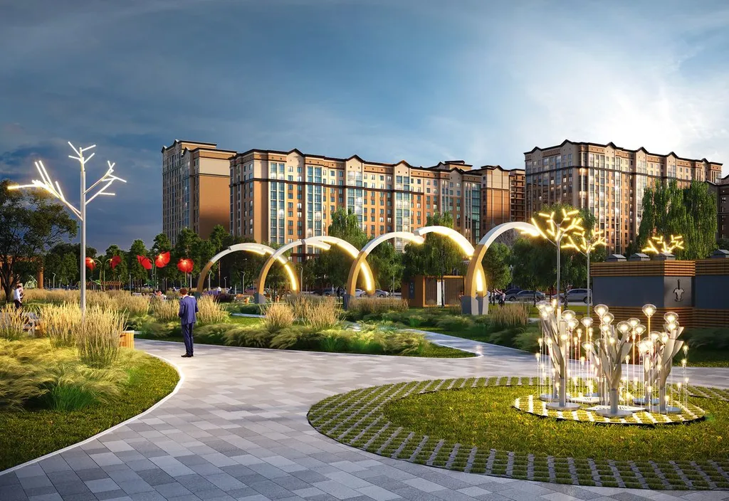 Уютная квартира в ЖК Российский рядом с фонтаном