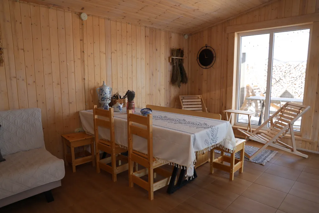 Новый дом с баней и купелью до 8 человек