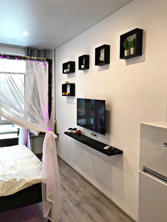 Квартира Квартира Романтичная студия с джакузи и подсветкой в самом центре — Нижний Новгород