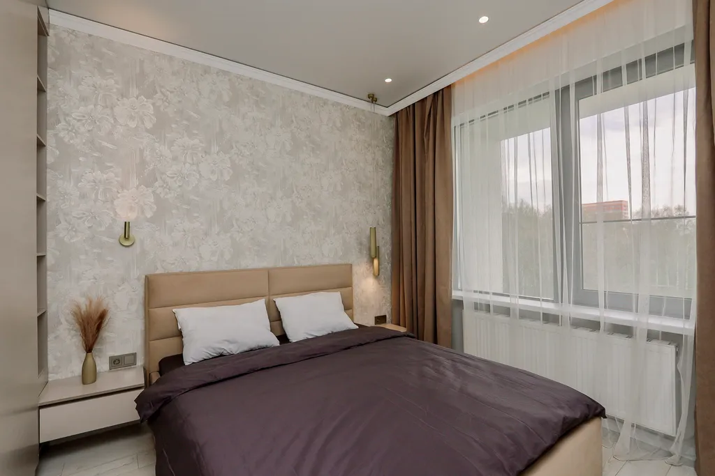 Апартаменты с видом на пруд и историческую часть города