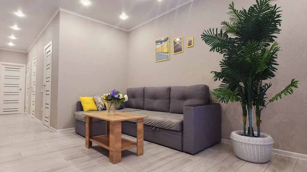 Двухкомнатные апартаменты ЛОФТ видом на фонтан