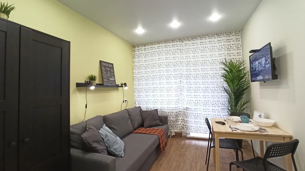 Семейная уютная студия на 6х гостей