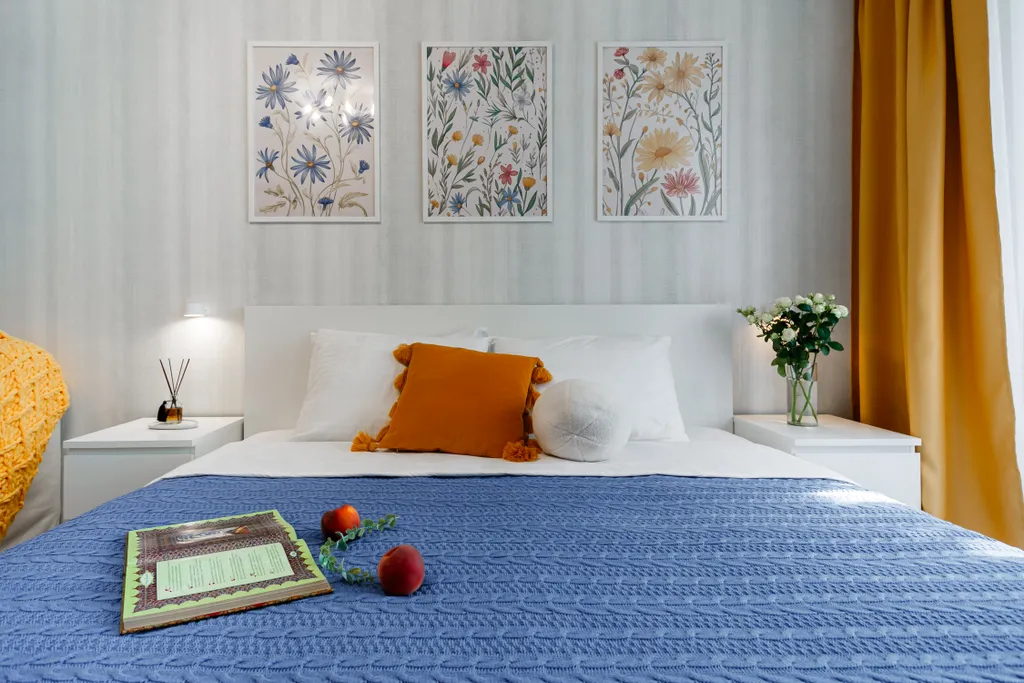 Уютная и светлая 1-комнатная квартира с ярким интерьером