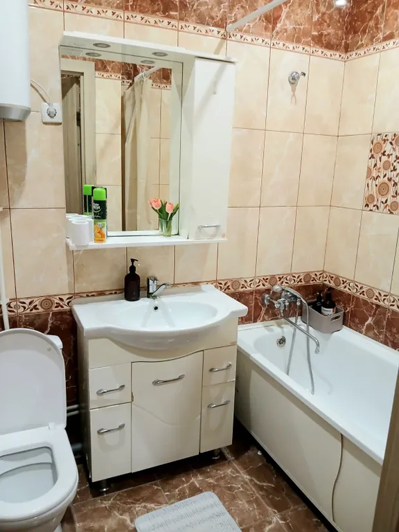 Квартира с видом на город, в центре левого берега