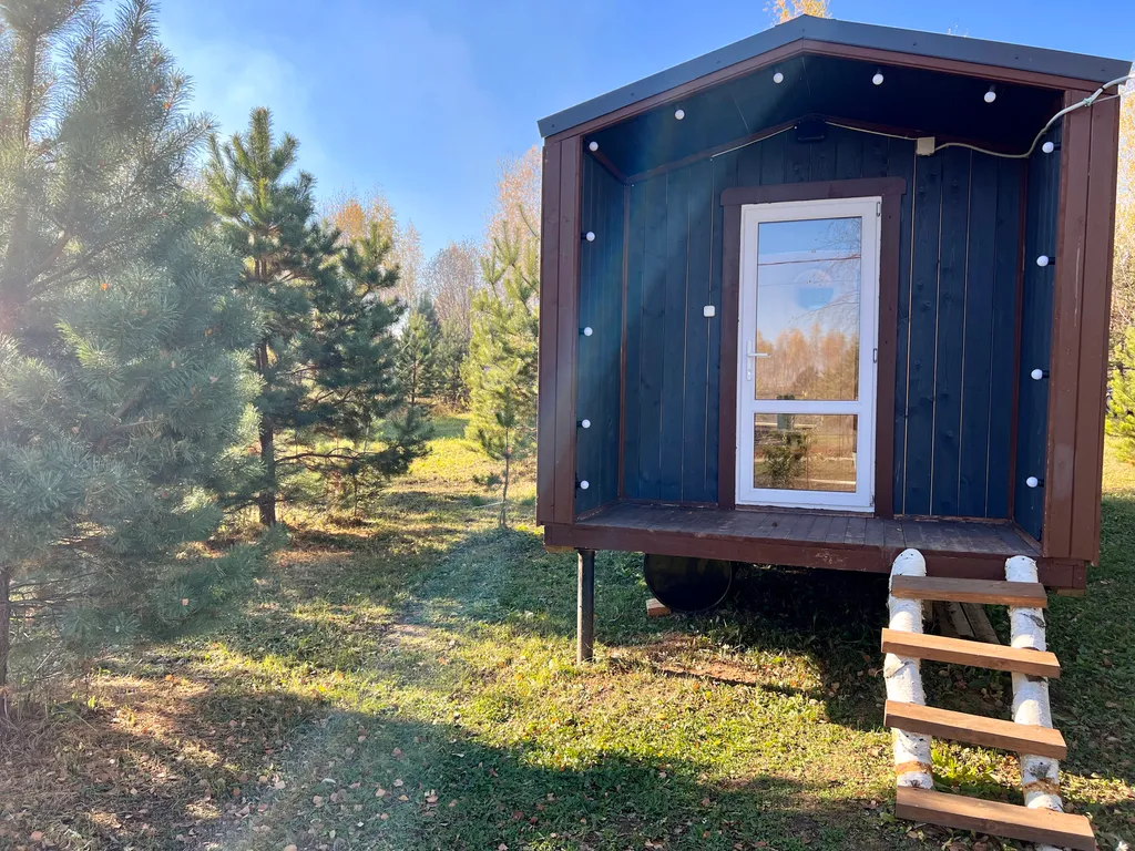 Атмосферный дом в соснах