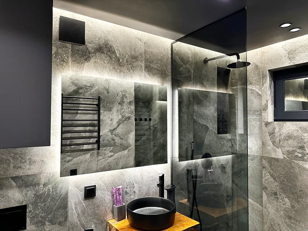 Дом DOUBLE с чаном на террасе