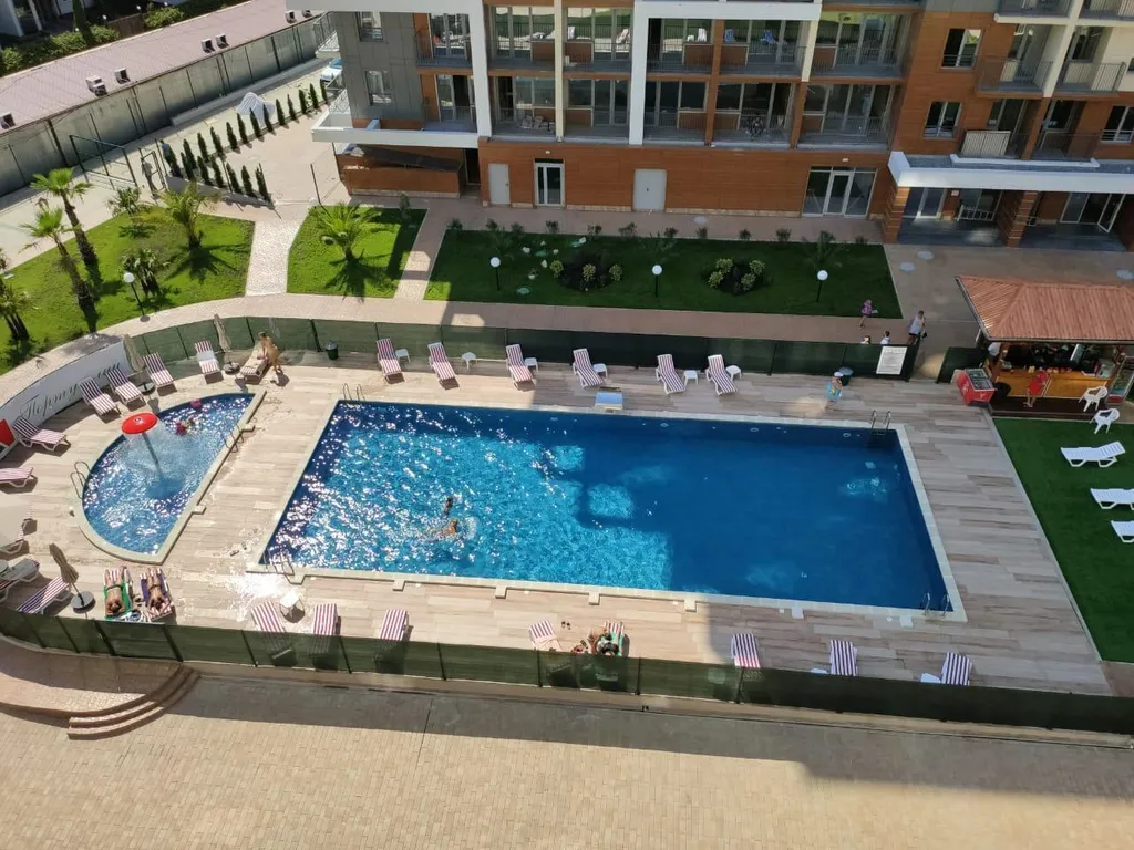 Просторная студия Восход для всей семьи с видом на море