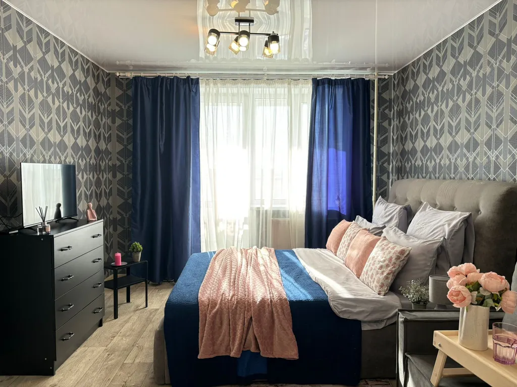 Уютная студия с красивым видом на город