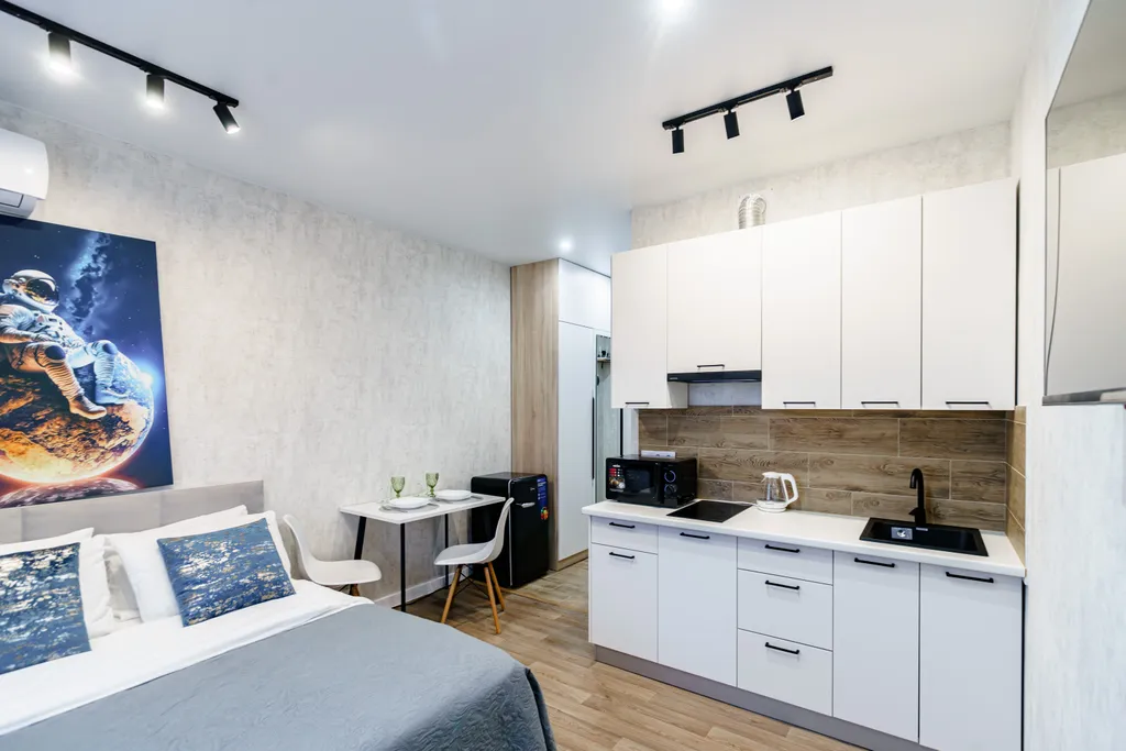 Студия Космос на 24 этаже в ЖК Аквамарин