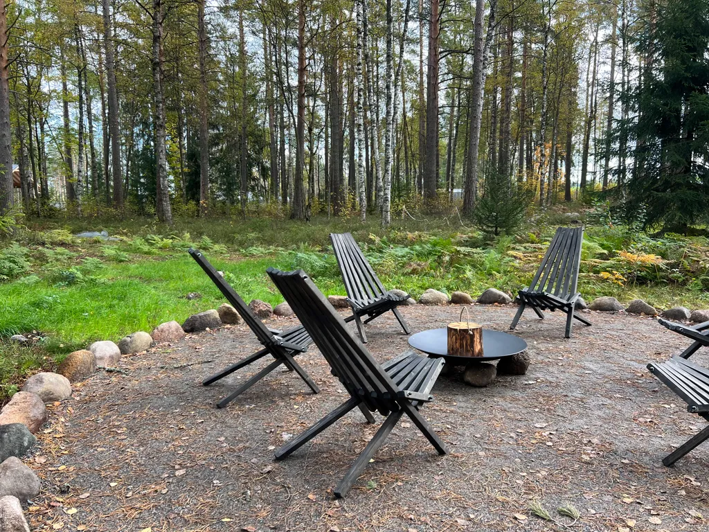 Уютный дом в сосновом лесу