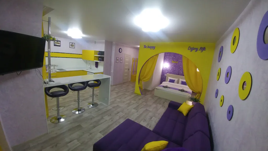 Квартира Комфортабельная студия с дизайнерским ремонтом недалеко от центра — аренда посуточно в Ульяновск