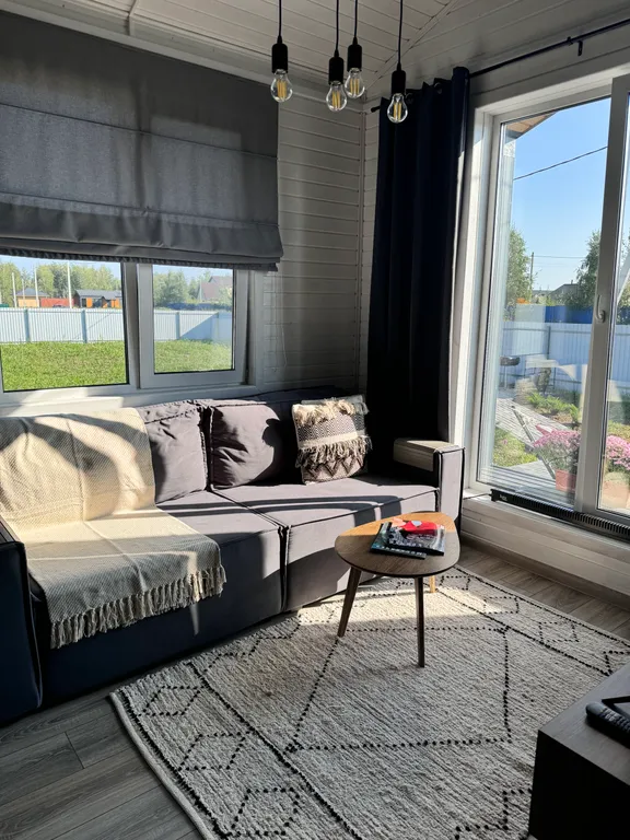 Уютный дом с сауной, в стиле барнхаус, недалеко от реки