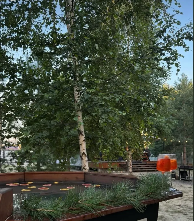 Большой дом А-фрейм с баней и чаном