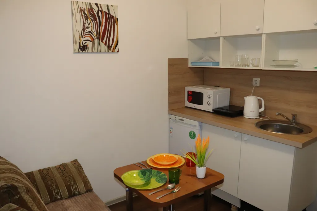 Тихая студия с двуспальным диваном у станции МЦД-4 Железнодорожная