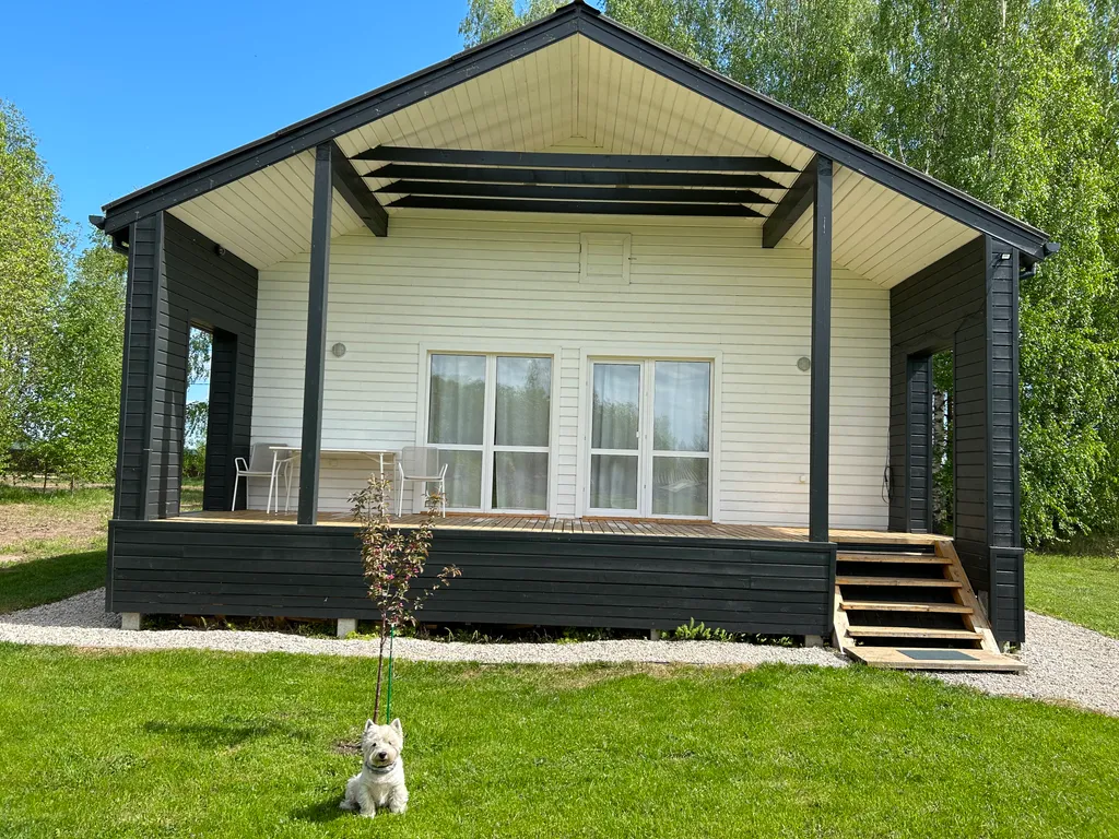 Уютный скандинавский барнхаус рядом с городом