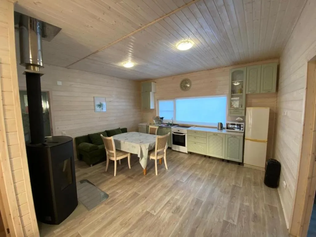 Уютный дом с камином и электрической сауной