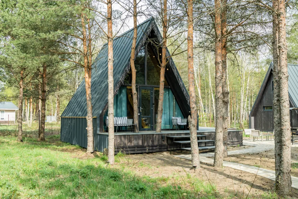 A-Frame из натурального дерева без купели