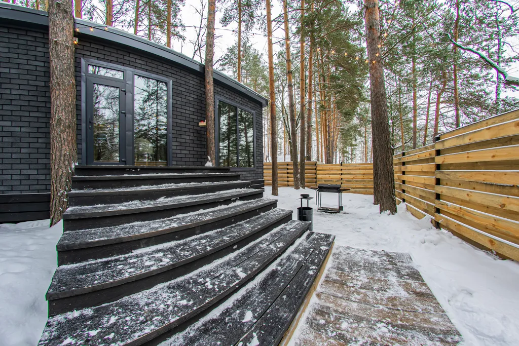 Вилла в сосновом лесу с чаном и баней