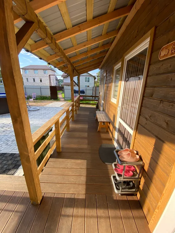 Домик с русской баней на дровах + сибирский банный чан