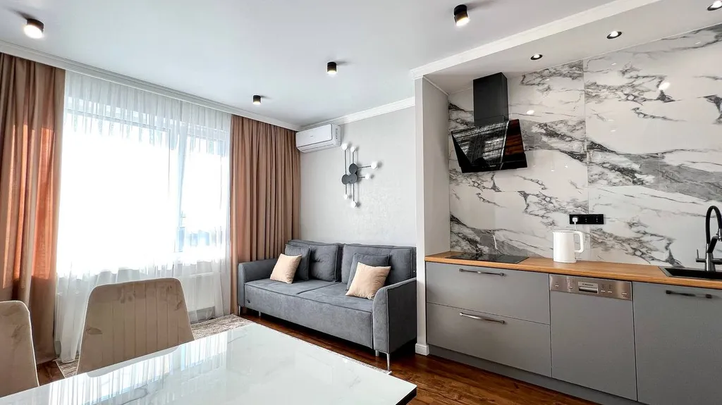 Уютная квартира в новом премиальном ЖК с видом на горы