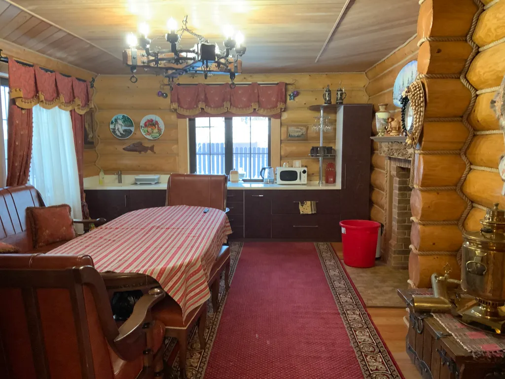 Дом-баня в деревенском стиле