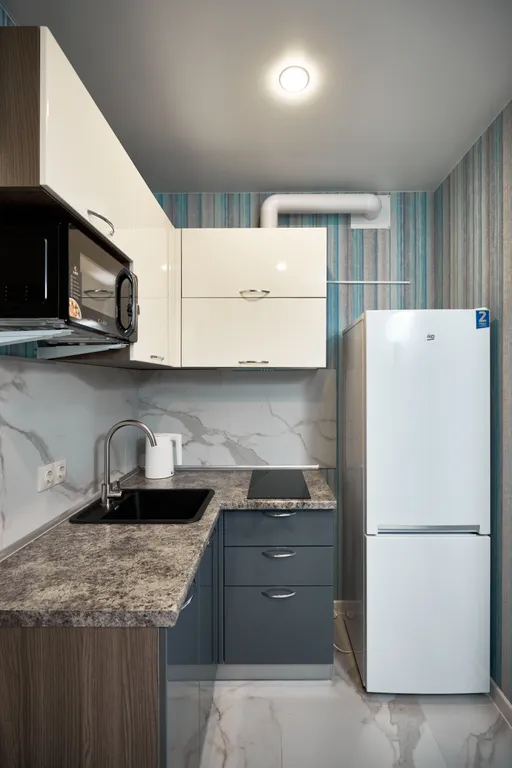 Уютная квартира, балконом, вид на  море