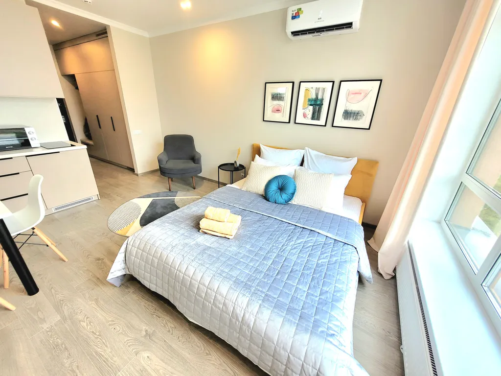 Апартаменты для двоих с панорамным видом на город