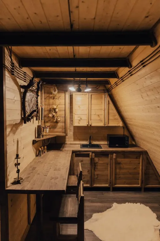 Отдых в горах в домике A-frame