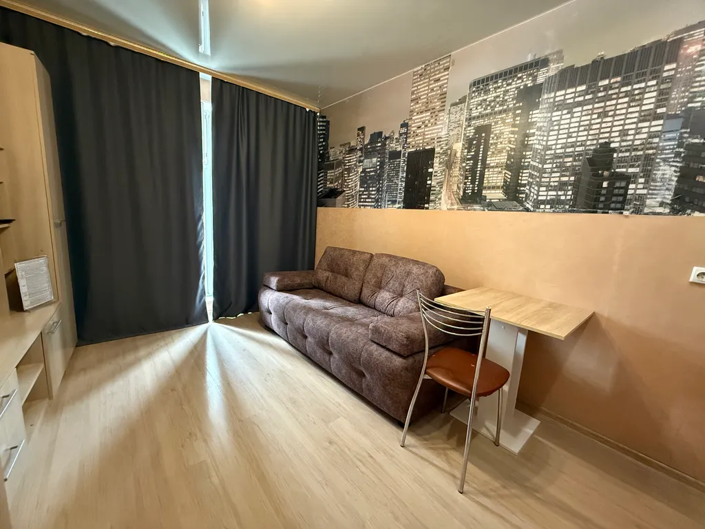 Студия - диван, стиралка, холодильник, СВЧ, водонагреватель