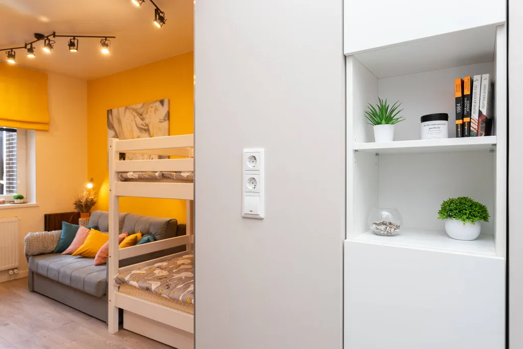 Yellow studio by the sea