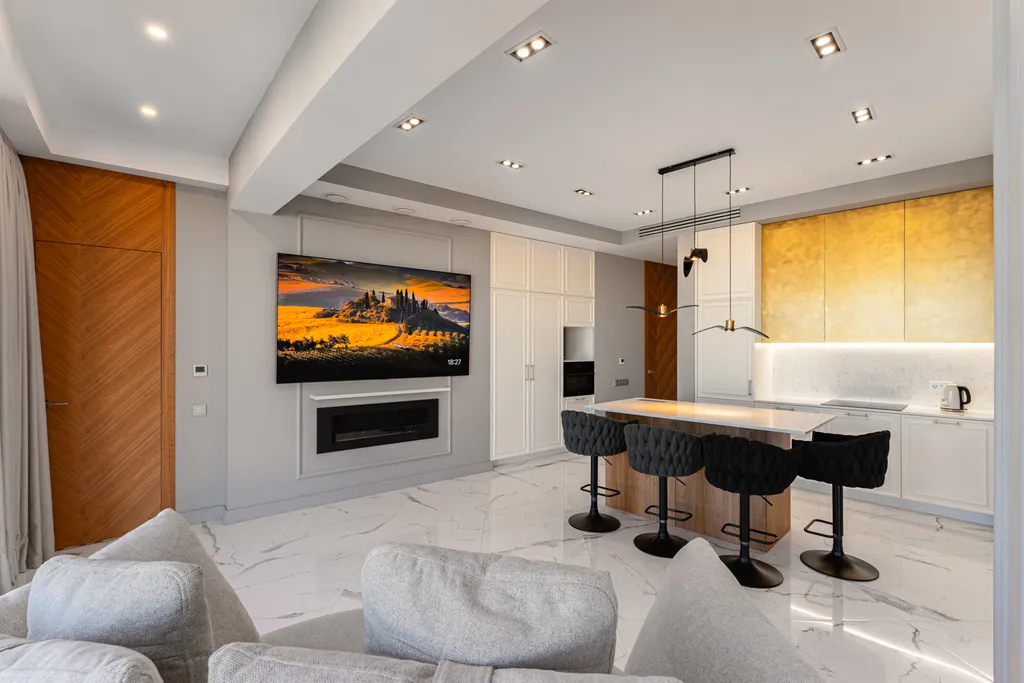 Vip апартаменты в парус-сити на 21 этаже, 101 метр, центр, 2 балкона