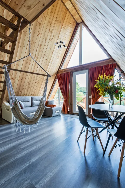 Афрейм (дом-шалаш) ОСЕНЬ с баней