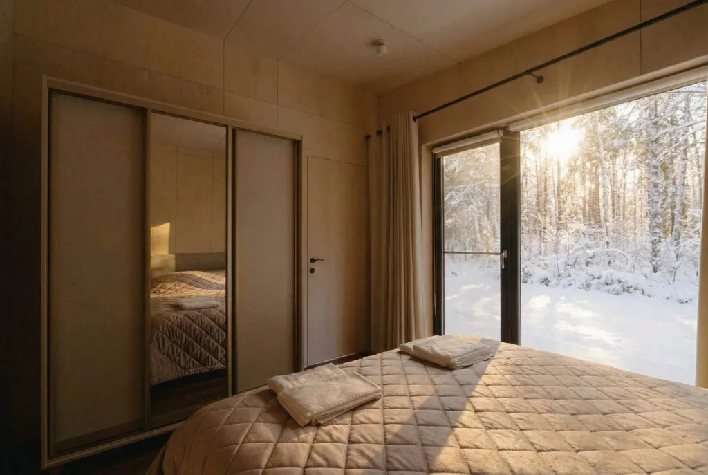 Мобильный дом с видом на озеро