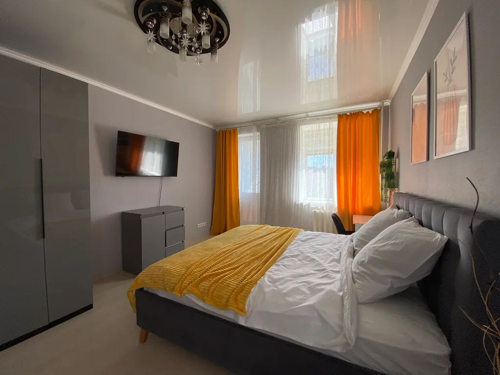 Большая евродвушка с кухней гостиной рядом с термолендом и аквапарком