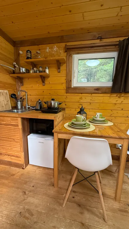 Домик для двоих с горячей купелью (шерегеш)