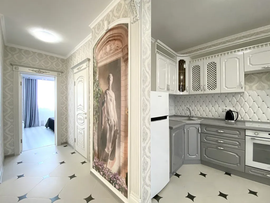 Просторная квартира с дизайнерским ремонтом в классическом стиле