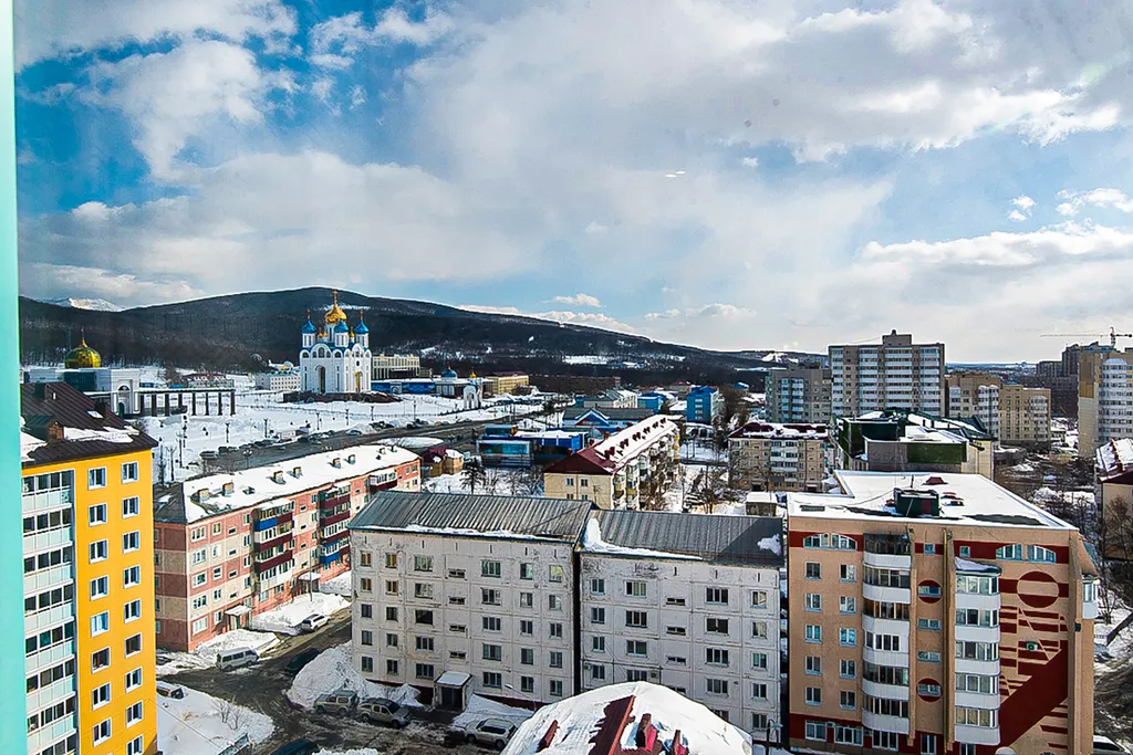 Уютная студия с прекрасным видом на город