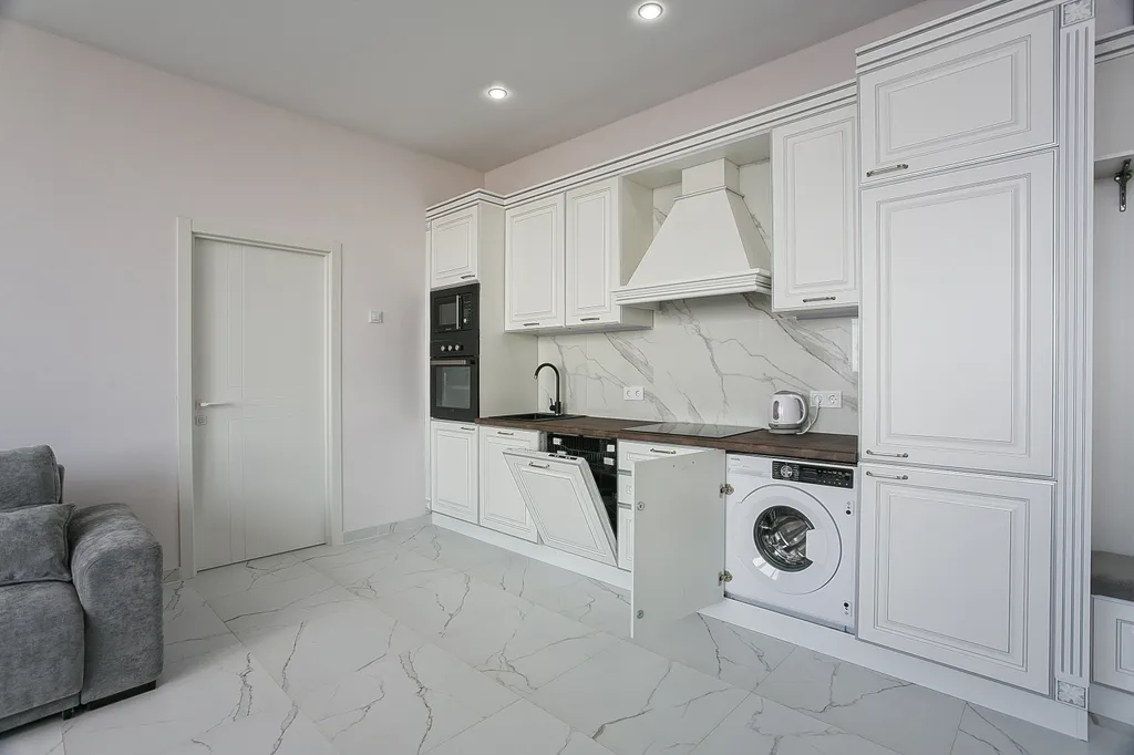 Апартаменты с двумя спальнями с бассейном на территории