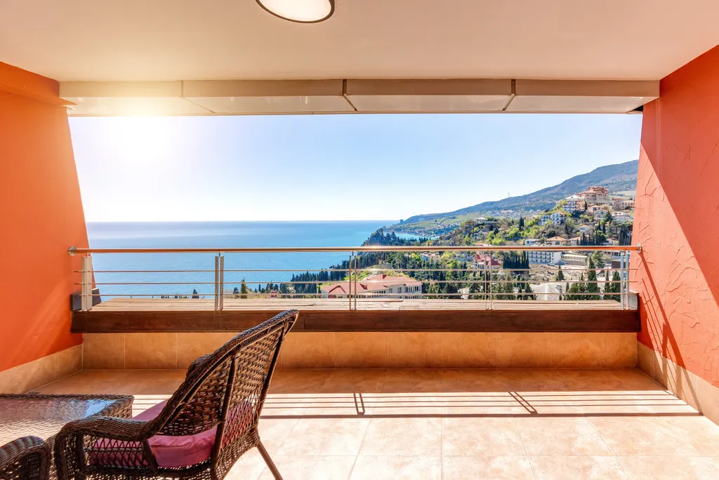 Одна спальня и гостиная, вид на море