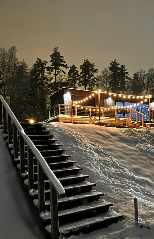 Коттедж Панорамный домик на склоне у Игоры — Орехово