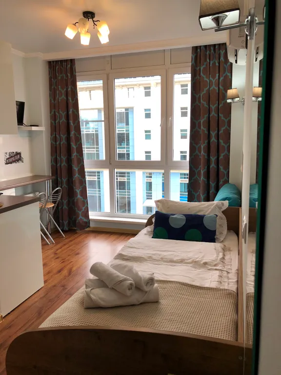 Квартира Квартира Маленькая студия с большим панорамным окном — Краснодар