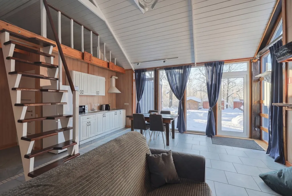 Коттедж Коттедж 3, barnhouse, современный одноэтажный дом с мансардой — Ногинск