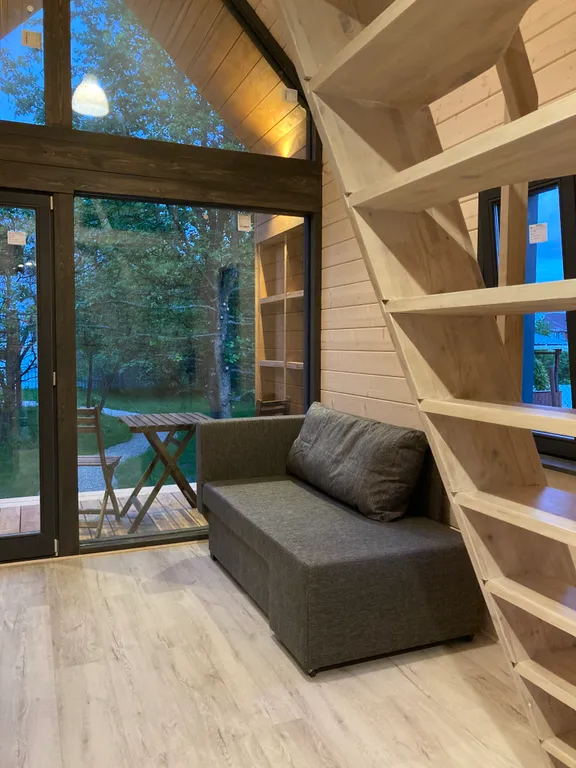 Коттедж Коттедж Новый барнхаус с баней — Манюхино